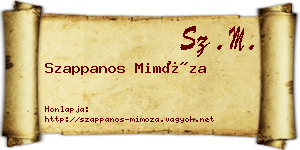 Szappanos Mimóza névjegykártya